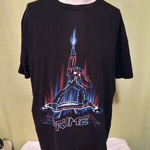 Optimus Prime Men's Black T Shirt Size XL Rock Me